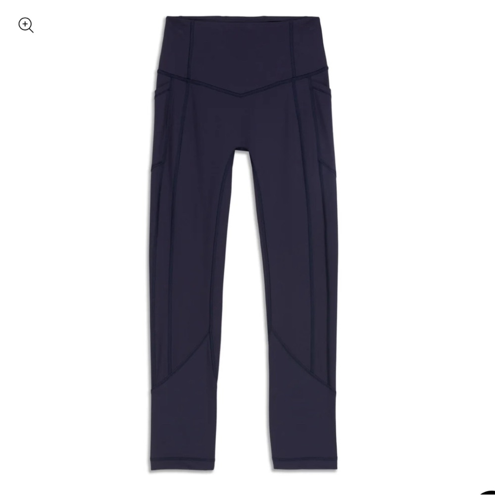 Lululemon All The Right Places Crop. 23” length. Black. Pockets.
